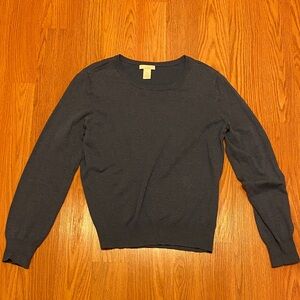 H & M Dark Navy/Gray Sweater M